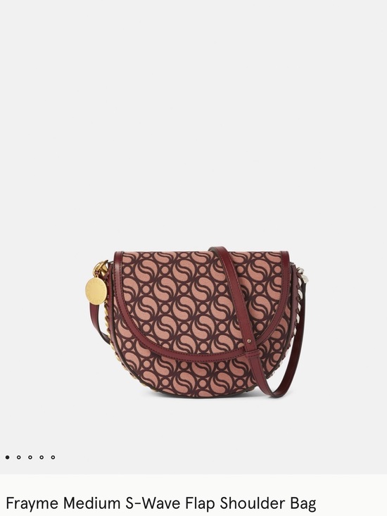 Stella McCartney Handbags - STELLA MCCARTNEY Frayme Medium S-Wave Flap Shoulder Bag